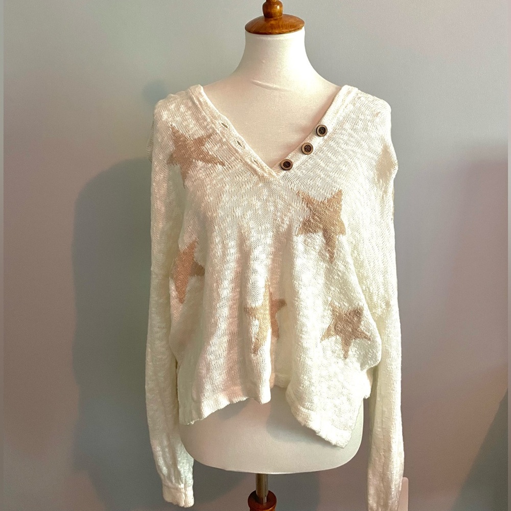 Fins and Co. Surf Shop Star Pattern Sweater